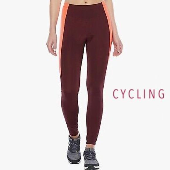 NWT!  Xersion Bike Cycling Pant with Seat Pad Womens Burgundy (medium) - Picture 1 of 8